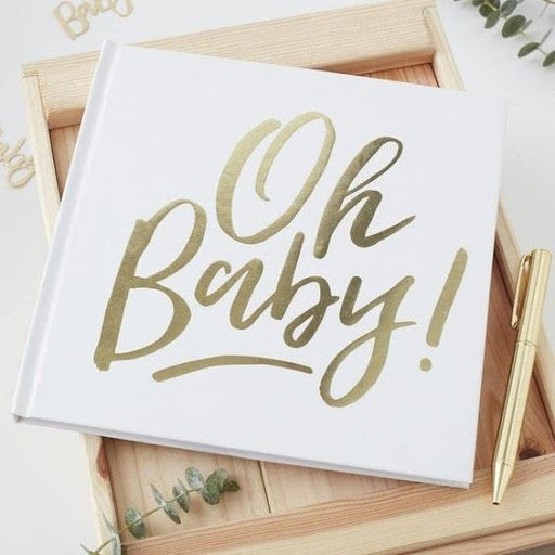 A Beautiful Expectation: White and Gold Baby Shower Ideas